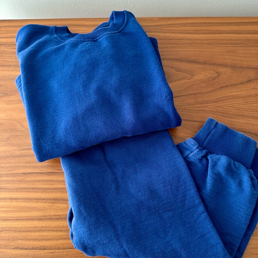 Kids Matching Set - Royal Blue Sweatshirt and Joggers